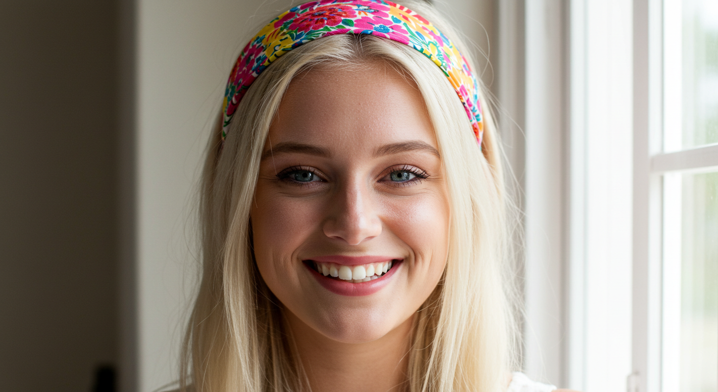 2025 saç trendleri - Renkli bandana ile saç modeli